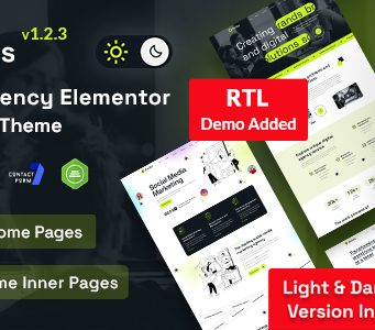 Axios – Digital Agency WordPress Template