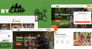 BYCAMP – Camping- und Abenteuer-WordPress-Template