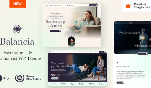 Balancia – WordPress-Vorlage für psychologische Beratung und Psychiater