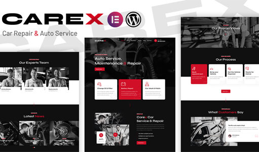 Carex – Autoreparatur- und Autoservice-Elementor-WordPress-Layout