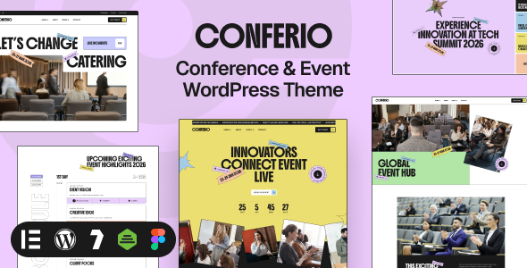 Conferio – WordPress-Template für Veranstaltungskonferenzen