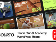 Courto – Tennis Club & Padel WordPress Vorlage