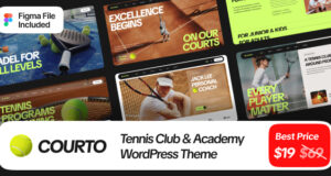 Courto – Tennis Club & Padel WordPress Vorlage