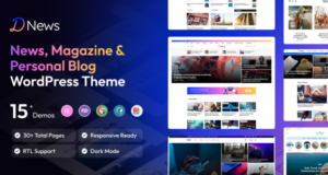 Dnews – News Magazine & Newspaper WordPress Template
