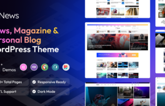 Dnews – News Magazine & Newspaper WordPress Template