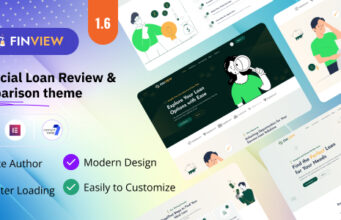 Finview – Affiliate-WordPress-Vorlage zur Überprüfung und zum Vergleich von Finanzkrediten.