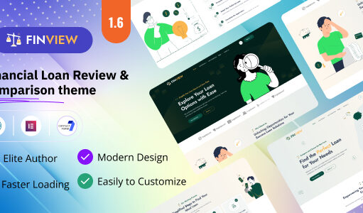 Finview – Affiliate-WordPress-Vorlage zur Überprüfung und zum Vergleich von Finanzkrediten.