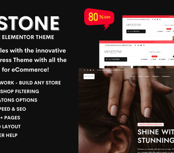 Gemstone – Jewellery Store eCommerce WooCommerce Layout