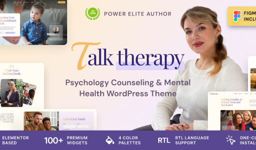 Gesprächstherapie – WordPress-Layout für psychologische Beratung und psychische Gesundheit