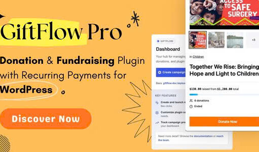 GiftFlow Pro – Spenden- und Fundraising-Plugin mit wiederkehrenden Zahlungen für WordPress
