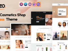 Glanzo – WordPress-Vorlage für den Schönheitskosmetik-Shop.