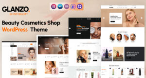 Glanzo – WordPress-Vorlage für den Schönheitskosmetik-Shop.