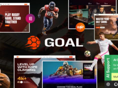 Goal – Sport-WordPress-Layout für Fußball, Basketball, Hockey, Golf