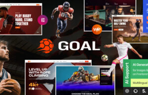 Goal – Sport-WordPress-Layout für Fußball, Basketball, Hockey, Golf