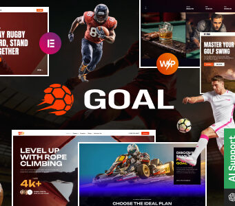 Goal – Sport-WordPress-Layout für Fußball, Basketball, Hockey, Golf