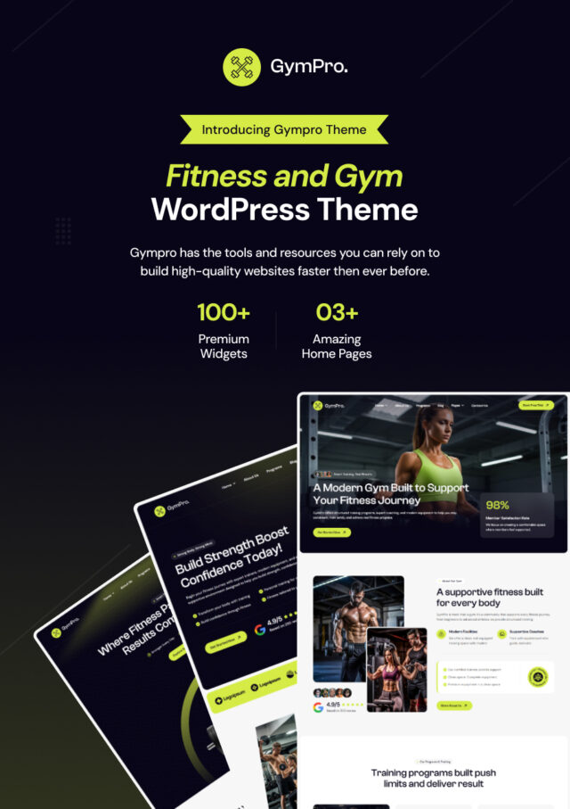 Gympro – Fitness- und Fitnessstudio-WordPress-Template