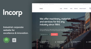Incorp – WordPress-Vorlage für Industrie, Fabrik und Unternehmen
