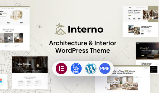 Interno – WordPress-Vorlage für Architektur und Inneneinrichtung
