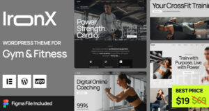 IronX – Fitnessstudio und Fitness-WordPress-Template