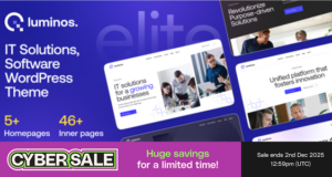 Luminos – WordPress-Template für IT-Lösungen und Technologie