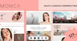 Monica – Beauty Cosmetic Shop WordPress-Layout