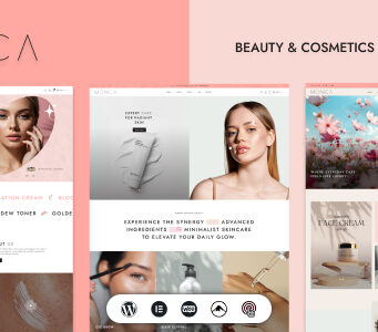 Monica – Beauty Cosmetic Shop WordPress-Layout
