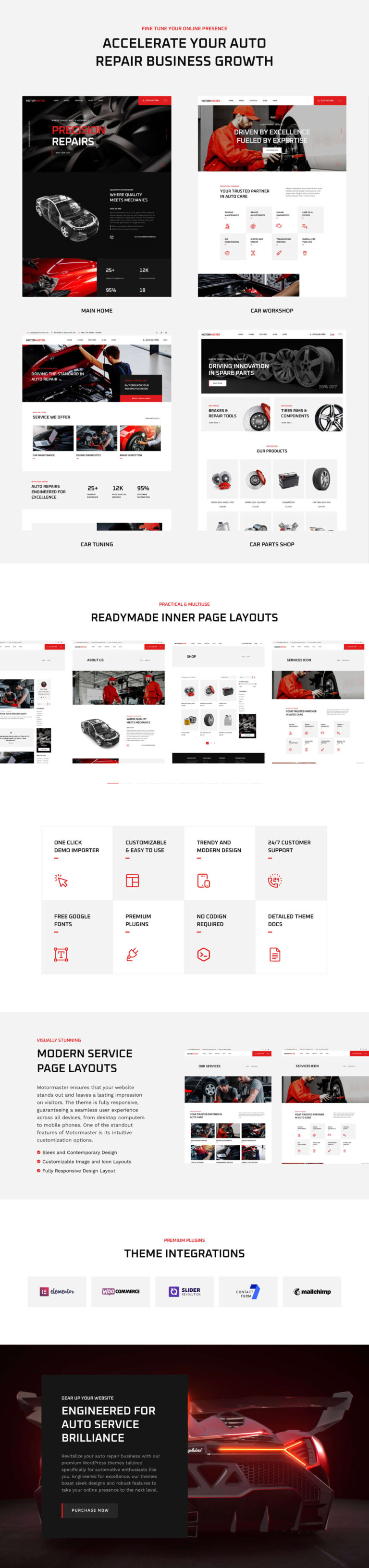 Motormaster – Autoreparatur- und Autoservice-WordPress-Vorlage
