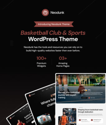 Neodunk – WordPress-Vorlage für Basketballclub und Sport