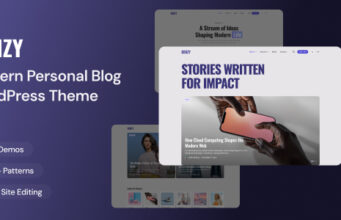 Oenzy – Persönliches Blog FSE WordPress Layout