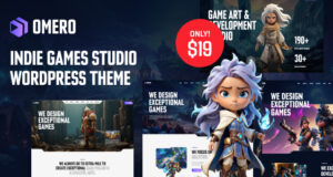 Omero – WordPress-Vorlage des Indie-Games-Studios