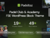 Padeltaz – Padel Club und Sportakademie FSE WordPress Block Layout