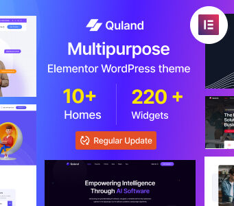 Quland – Landing Page Elementor WordPress Template