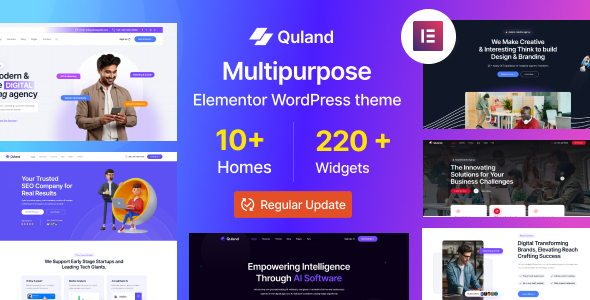 Quland – Landing Page Elementor WordPress Template