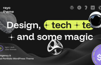 Rayo – WordPress-Vorlage für digitale Agentur und persönliches Portfolio