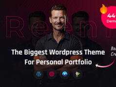 Reeni – Persönliches Portfolio-Lebenslauf-WordPress-Vorlage