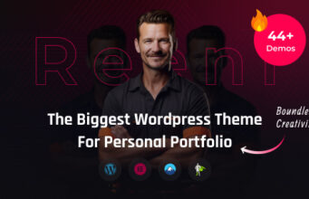 Reeni – Persönliches Portfolio-Lebenslauf-WordPress-Vorlage