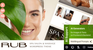 Rub – WordPress-Vorlage für Spa-Salon, Massage und Wellness