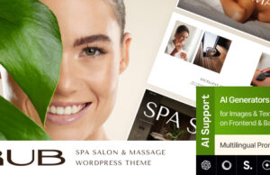 Rub – WordPress-Vorlage für Spa-Salon, Massage und Wellness