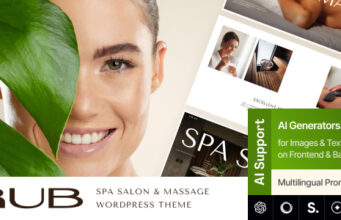 Rub – WordPress-Vorlage für Spa-Salon, Massage und Wellness