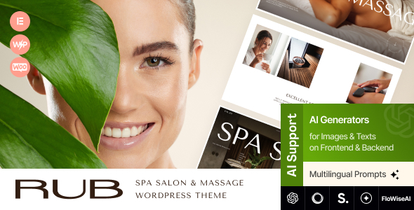Rub – WordPress-Vorlage für Spa-Salon, Massage und Wellness