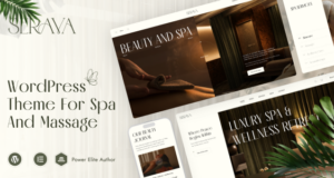 Serava – Spa- und Massagesalon-Schönheitsthema