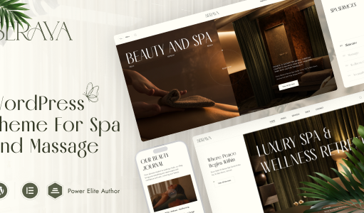 Serava – Spa- und Massagesalon-Schönheitsthema