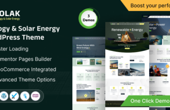 Solak – Ökologie und KI-Solarenergie-WordPress-Layout