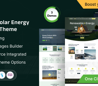 Solak – Ökologie und KI-Solarenergie-WordPress-Layout