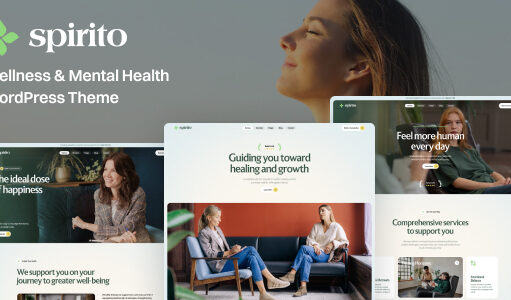 Spirito – WordPress-Template für Wellness und psychische Gesundheit