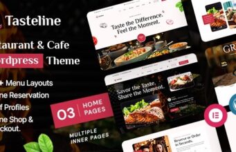 Tasteline – Restaurant- und Café-WordPress-Layout