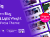 Typiq – Modernes und leichtes Blog-WordPress-Template