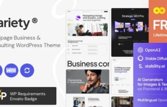 Vielfalt – Mehrseitiges WordPress-Template für Unternehmen und Beratung