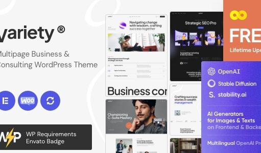 Vielfalt – Mehrseitiges WordPress-Template für Unternehmen und Beratung