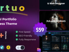 Virtuo – Persönliches Portfolio-WordPress-Layout